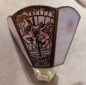 Carousel Horse Night Light Purple Metal Frame Carnival Ride